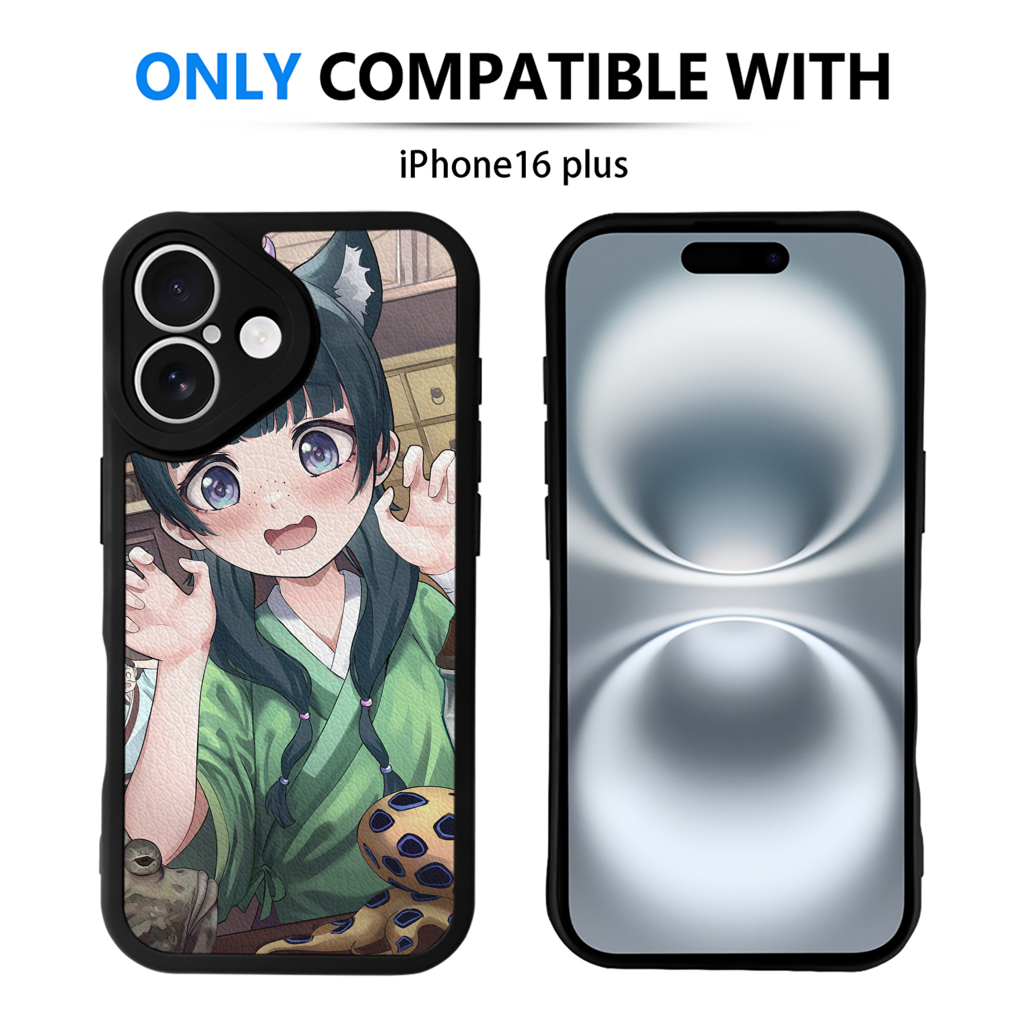（画像用） 薬屋のひとりごと The Apothecary Diaries 【iPhone 16シリーズ対応】シリコンスマホケース（レザー調） 材質：シリコン